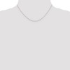 Black Bow Jewelry 0.6mm, 10k White Gold, Diamond Cut Cable Chain Necklace - 2 of 4