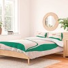 Deny Designs Maritza Lisa Single White Abstract Flower Duvet and Sham Set - 3 of 4