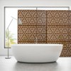 DSVIMOY Outdoor & Indoor Privacy Screen, Freestanding Decorative Privacy Screen for Deck Balcony Patio, Brown, 48"*76"*16" - 4 of 4