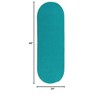 Colonial Mills Boca Raton - Turquoise 2 Ft x4 Ft Oval Rug Indoor/Outdoor 100% Polypropylene - 2 of 4