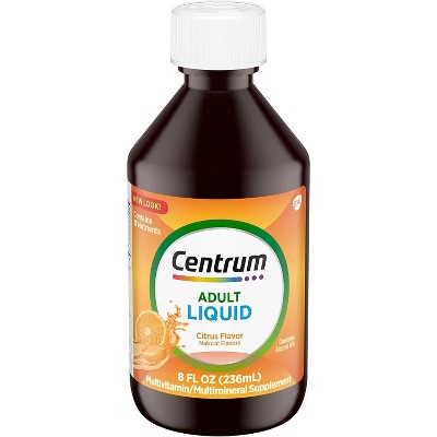 Centrum Liquid Multivitamin for Adults, Citrus Flavor - 8 fl oz