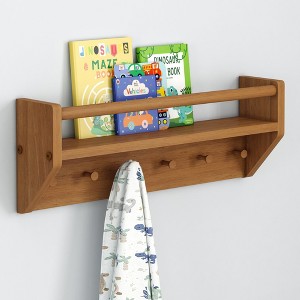 Max & Lily Wall Shelf with Pegs - 1 of 4