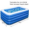 Probe Hues Inflatable Family Swimming Pool Outdoor Backyard Garden Toddler Water Fun - 2 of 3