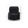 Remote Power Lift Heated Massage Recliner Chair for Seniors,37.4"W Corduroy Sofa with Cup Holder & Side Pockets for Living Room-Baofuwish - 4 of 4