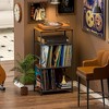 MOEPISY Record Player Stand, 4-Tier Vinyl Record Holder Dispaly Shelf with Storage up to 200 Albums - 3 of 4