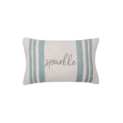 carol & frank 14" x 22" Morgan Sparkle Woven Christmas Throw Pillow