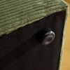 Karl Home |112 in. W Square Arm Corduroy L-shaped Modern Sofa in Green with Ottoman - 3 of 4