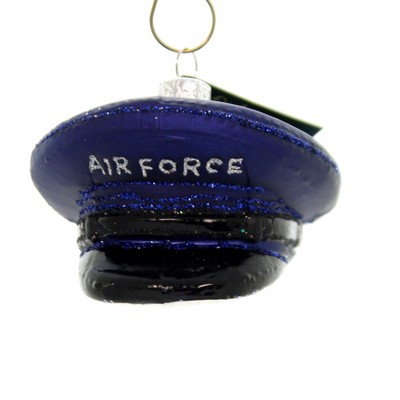  Old World Christmas 2.0" Air Force Cap Aerial Space Warfare  -  Tree Ornaments 