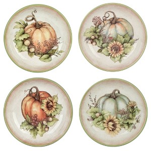 Certified International Set of 4 38oz Autumn Breeze Soup Bowls - 1 of 4