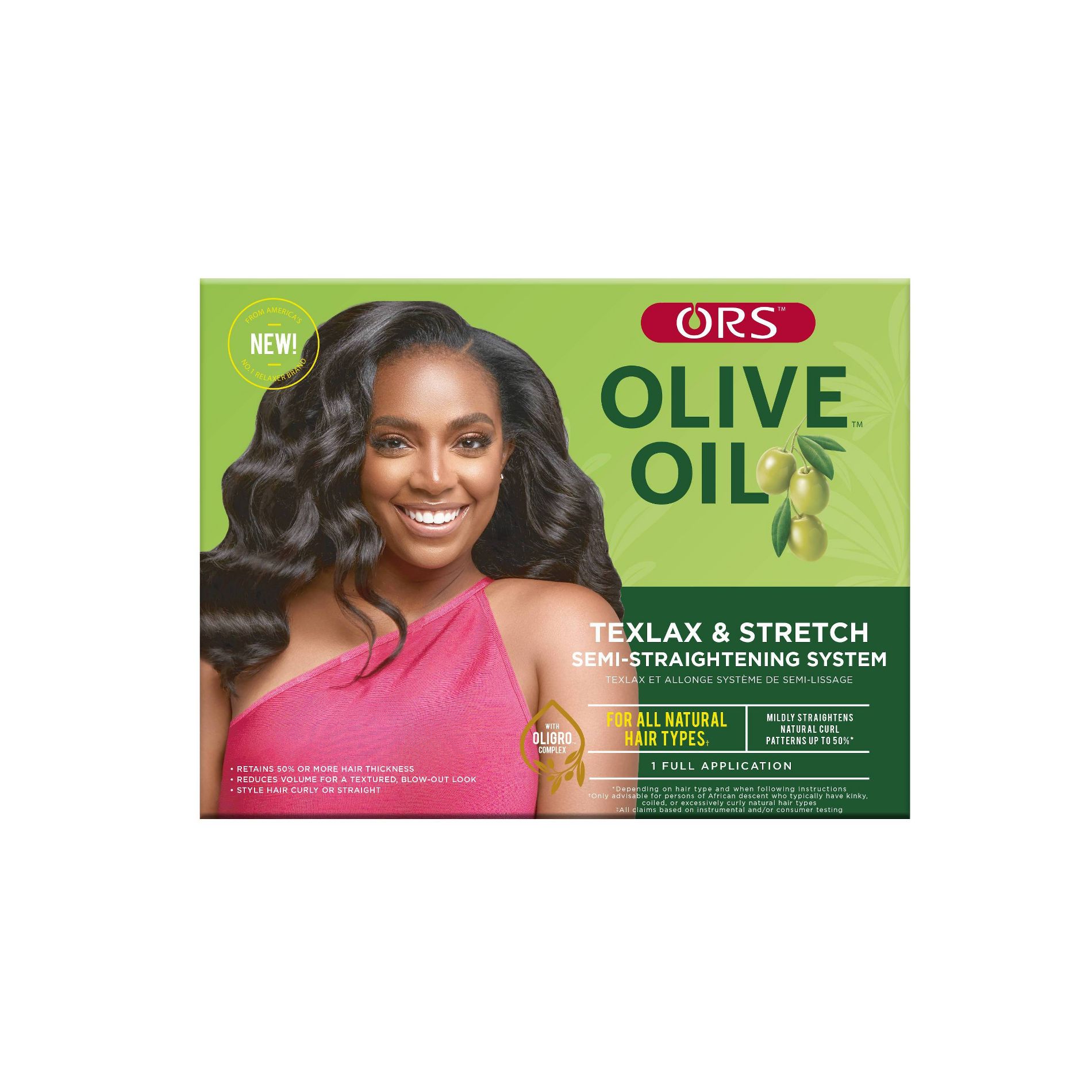 ORS Olive Oil Texlax & Stretch Semi-Straightening System - 7.75oz