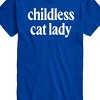 Men's - Instant Message - Childless Cat Lady White Short Sleeve Graphic T-Shirt - 2 of 4