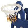 Infurnic Baby Activity Gyms 3-in-1 Slide Set, Indoor, Outdoor Swing, Slide and Basketball, For 6 Months to 8 Years, Multicolored, 40.55"*12.2"*20.08" - 3 of 4