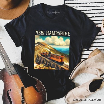 Scenic New Hampshire State Mount Washington Cog Railway T-Shirt, American Northeast Landmark Tee and Souvenir | OrnamentallyYou