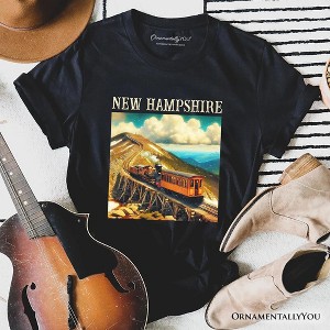 Scenic New Hampshire State Mount Washington Cog Railway T-Shirt, American Northeast Landmark Tee and Souvenir | OrnamentallyYou - 1 of 4