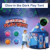 Kids Tents Toddlers Play Tent Blue Glow-in-The-Dark Space Rocket Ship Pop Up Tent Indoor Outdoor Playhouse Tent Kid Birthday Christmas Gift Aged 2-8 - 2 of 4