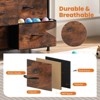 Gulches Modern Tall Fabric Storage Dresser, Brown, Wooden Top, 10 Drawers, Steel Frame, Anti-Tipping - 2 of 4