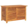 vidaXL Garden Storage Box with Louver 35.4 in.x19.7 in.x22 in. Solid Wood Acacia - 2 of 4