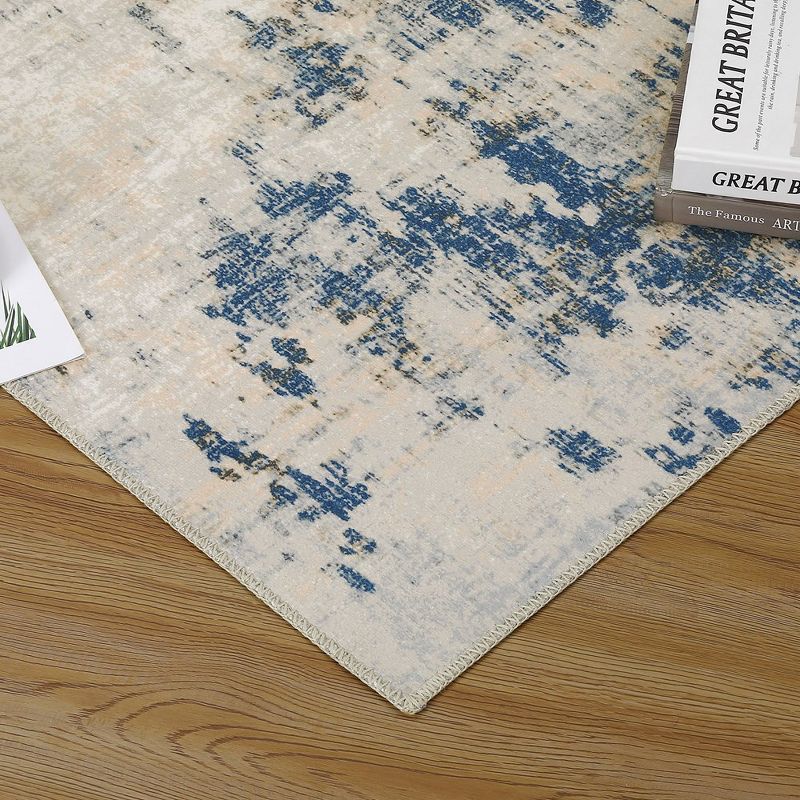 WhizMax Area Rug Abstract Rug Distressed Mat Throw Floor Carpet for Bedroom Living Room, 5 of 11