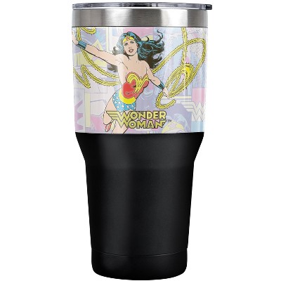 DC Wonder Collage Steel Tumbler 30oz Coffee Travel Mug