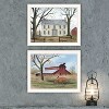 2Piece Vignette Early American Homestead White Framed Wall Art for Living Room, Bedroom Wall Art Print for Home Decor by Billy Jacobs - 4 of 4