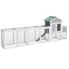 122'' Large Wood Chicken Coop, 2 Story Hen House for 3-5 Chickens,Outdoor Chicken Run with Nesting Box & Pull-on Tray, Rabbit Hutch for Small Animals - 4 of 4