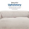 HomeStock Redd Taupe Corduroy Foam Bean Bag Sofa - 4 of 4