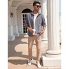 Mens Corduroy Shirts Jacket Button Down Long Sleeve Plaid Cuffs Work Casual Shirts Shackets with Pocket - 4 of 4