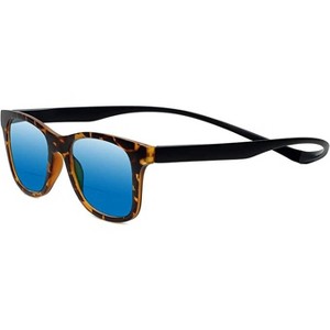 Magz Chelsea Magnetic Front Connecting Polarized Sun OR Bi-Focal Sunglasses in Black Blue - 1 of 4