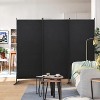 Sandinrayli 6Ft Room Divider Privacy Screen, Black - 3 of 4