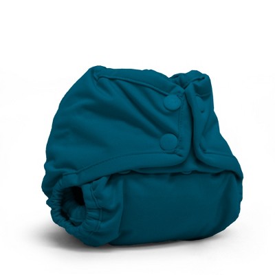 Kanga Care Rumparooz Newborn Reusable Cloth Diaper Cover Snap | Caribbean Blue 4-15 lbs