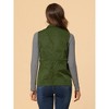 Allegra K Women's Zip Up Sleeveless Casual Drawstring Cargo Utility Vest - 4 of 4