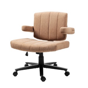 KTMBDW Armless-Office Desk Chair with Wheels,Comfortable Adjustable Swivel Computer Task Chairs for Home,Office,Bed Room - 1 of 4