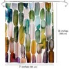 Americanflat 71" x 74" Shower Curtain, Watercolor Strokes 1 by Lisa Nohren - 2 of 4