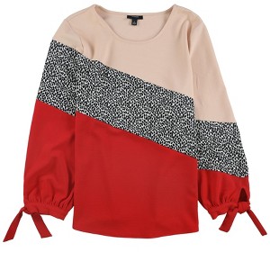 Alfani Womens Tie Sleeve Pullover Blouse - 1 of 1