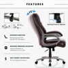 Executive 400lbs Big & Tall  Faux Leather Office Chair - 4 of 4