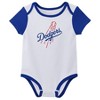 MLB Los Angeles Dodgers Infant Boys' 3pk Bodysuit - 2 of 4