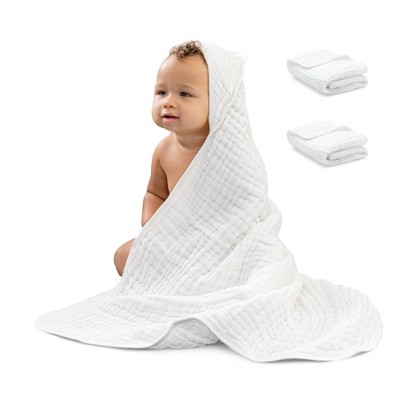 Baby Products Online - 6 Pack Baby Muslin Bath Towels Soft Cotton