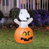 Halloween Express  3 ft Inflatable Snoopy & Woodstock Pumpkin Decoration - 2 of 2