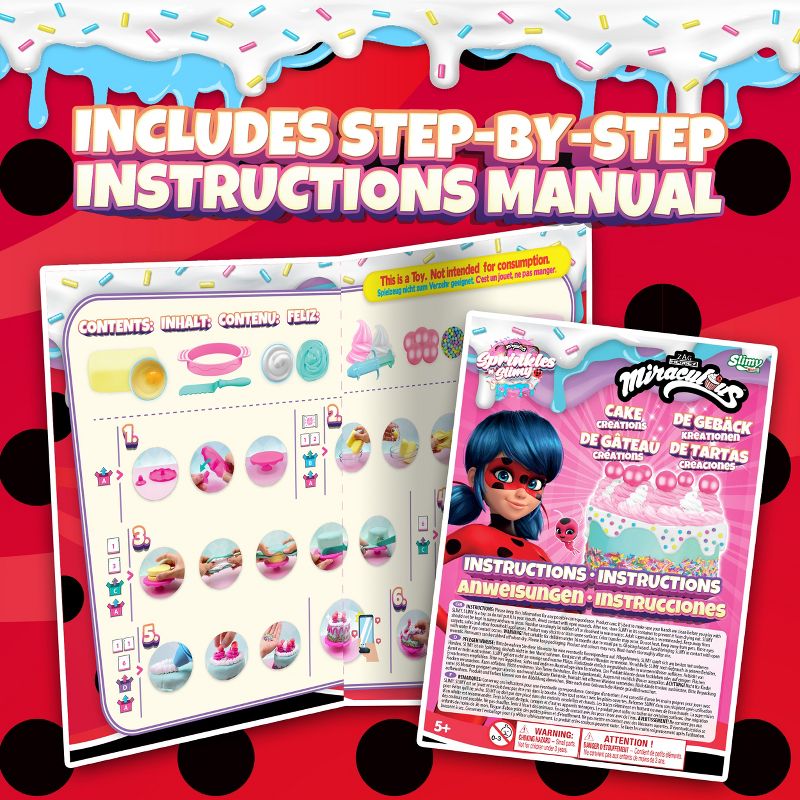 Miraculous Ladybug - Sprinkles n' Slimy Cooking Creations - Slime Kit for Girls and Boys, Role Play Toys for Kids, Decorations and Cooking Tools, 5 of 8