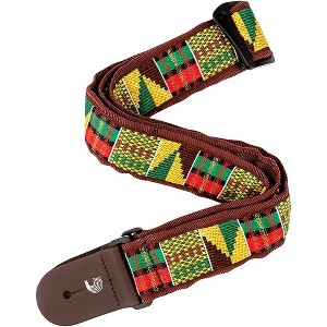D'Addario 50 mm Nylon Guitar Strap, African Weave Multi-Colored 2 in. - 1 of 3