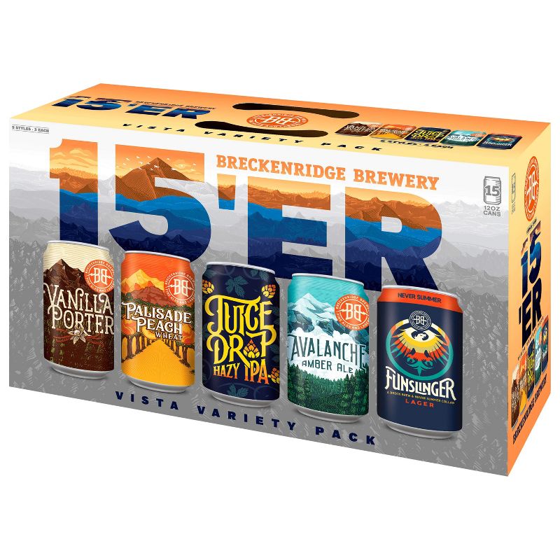 Breckenridge 15 Can Sampler Variety Pack - 15pk/12 fl oz Cans, 2 of 7