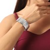 SOHI Women's Metallic Silver Crystal Rhombus Bracelet - 4 of 4