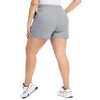 Women Plus Size Shorts Elastic High Waist Sports Shorts Drawstring Sweat Shorts Casual Summer Yoga Shorts - 4 of 4