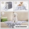 1 Pack 3 Puppy Blankets Super Soft Warm Sleep Mat Grey Cute Print Fluffy Fleece Pet Flannel Throw Dog Blankets for Small Dogs Cats - 3 of 4