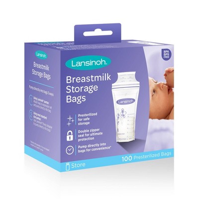 Lansinoh Milk Storage Bag - 100ct, White