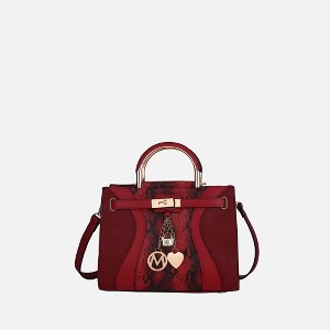 MKF Collection Cassia Snake embossed Vegan Leather Women’s Satchel Bag by Mia K - 1 of 4