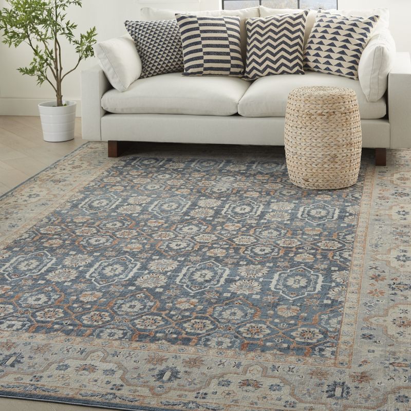 Nourison Malta Bordered Floral Traditional Indoor Area Rug, 2 of 9