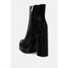 Dryday Diamante Zip Up Block Heel Boots Women - 3 of 4