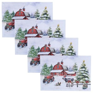 Park Designs Christmas At The Farm Placemat Set Of 4 - 1 of 4