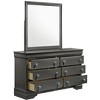 Blaze Modern Style 6-Drawer Dresser Made with Wood in Metallic Gray (Only Dresser) same as G150108706 (NJ inventory) - 4 of 4